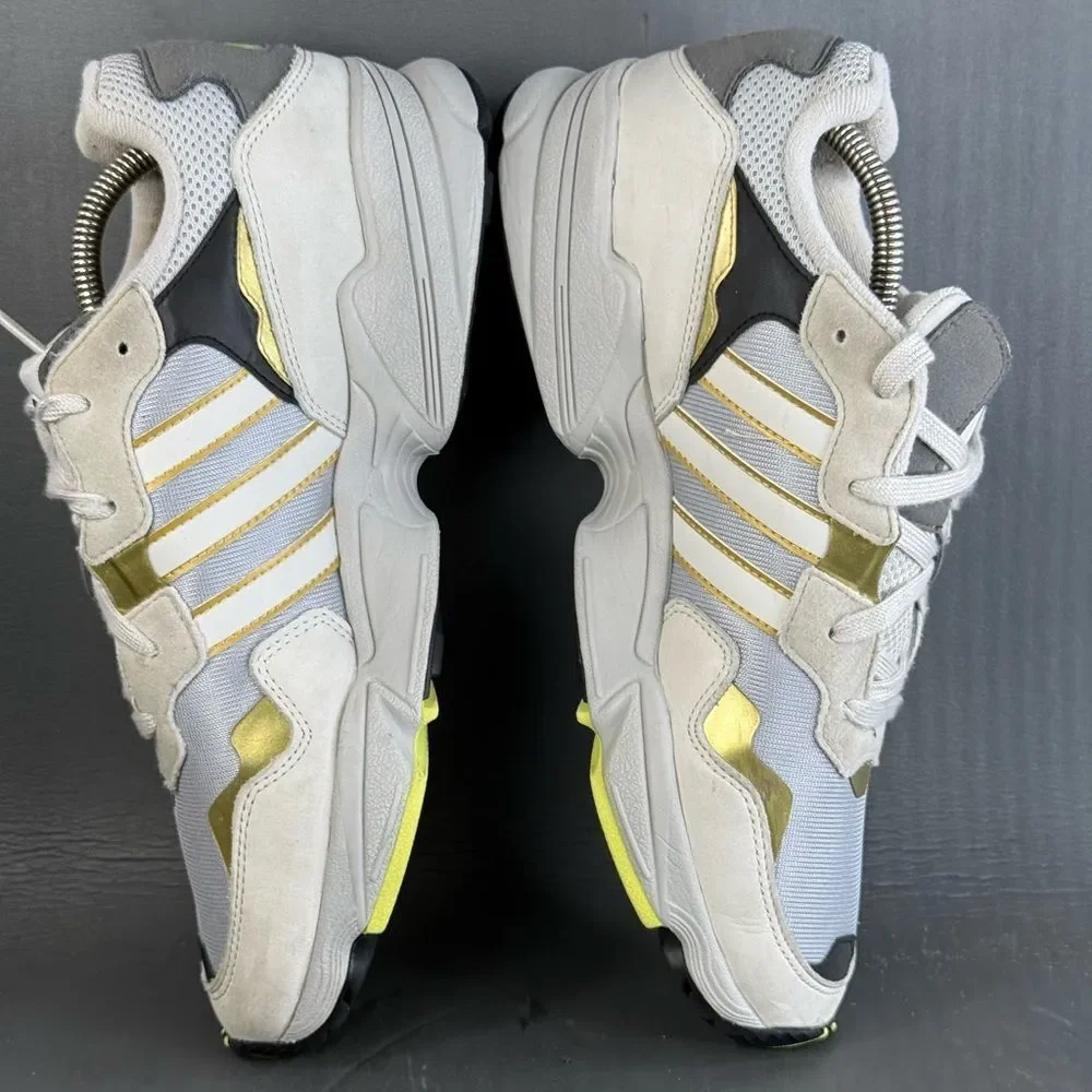 Adidas Yung-96 'Grey Silver' athletic sneaker shoes men’s size 10